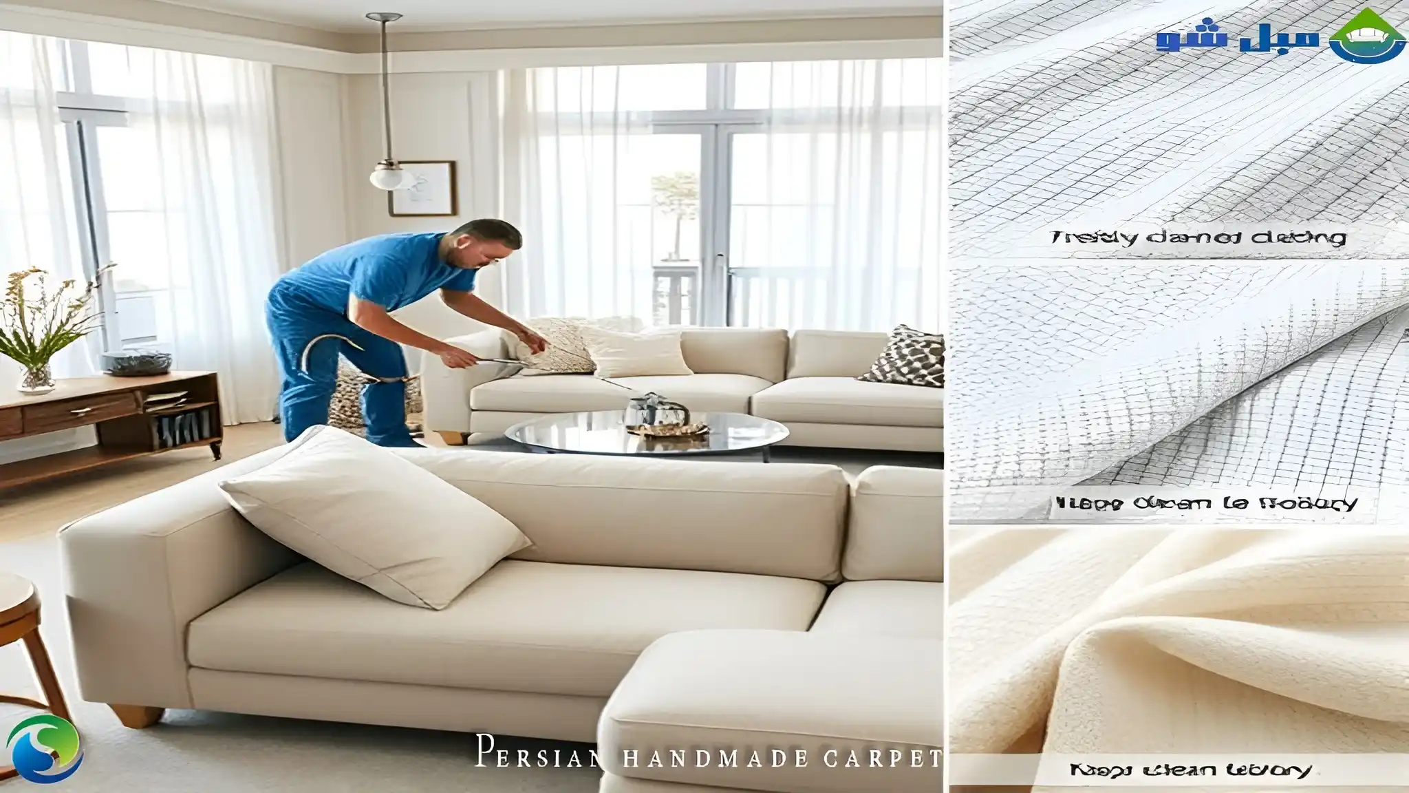 تفاوت شست وشوی مبل با دستگاه در محل و روش سنتی