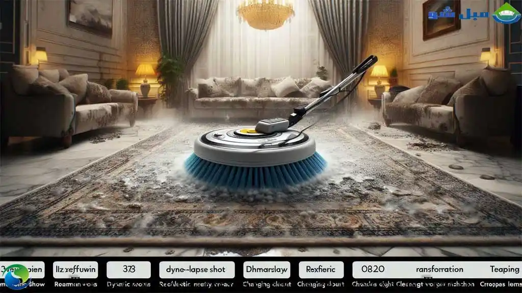 مراحل شستشوی موکت با دستگاه