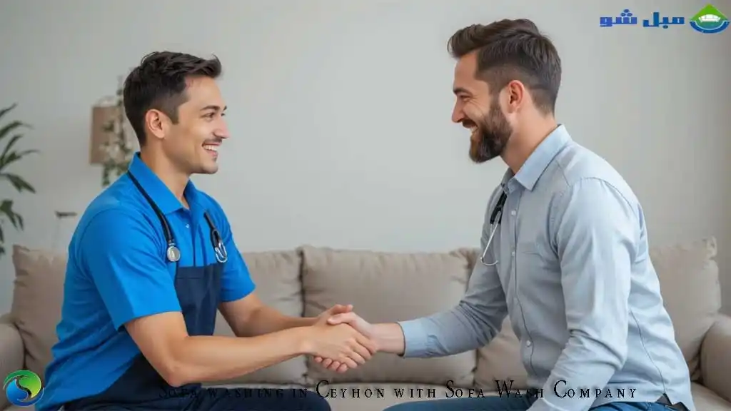 شستشوی مبل حرفهای در جیحون با دستگاه مکنده و رضایت مشتری
