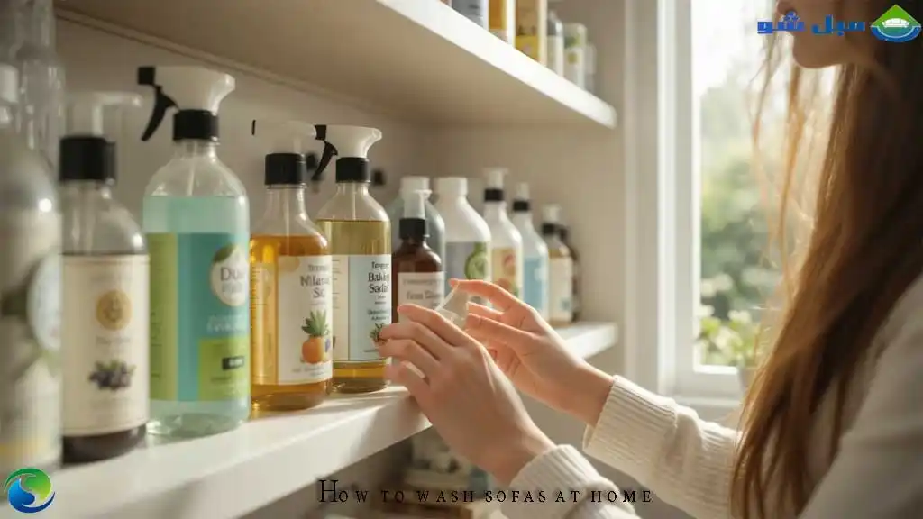 آموزش استفاده از مواد شوینده برای مبل