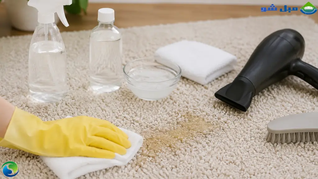 چه چیزی چسب موکت را از بین میبرد؟